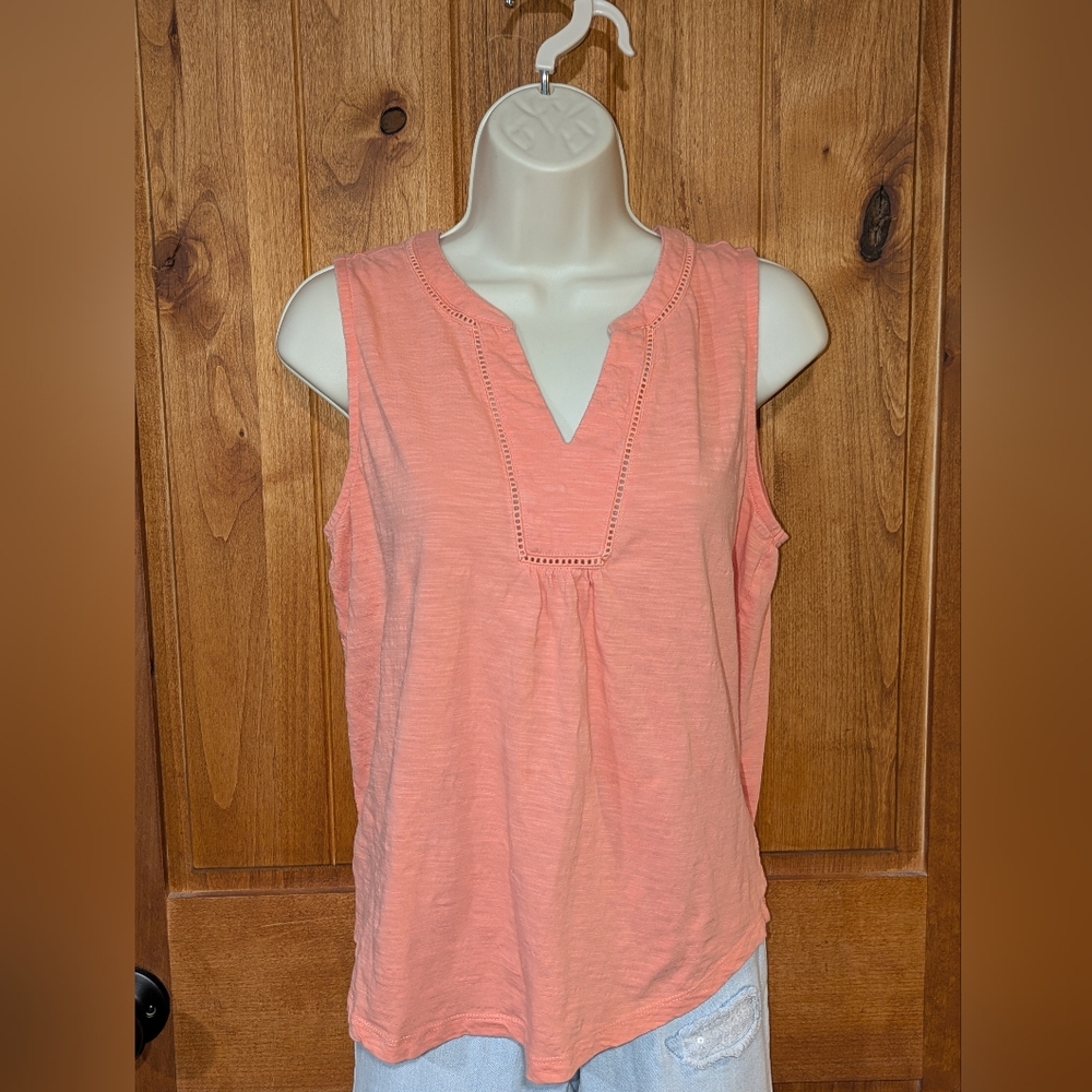 St.‎ John's Bay Peach Sleeveless Tank Top